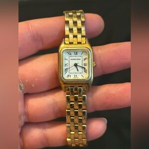 DANIEL MINK Swiss made Womens Capri Two Toned Analog Tank Roman Numerals Watch